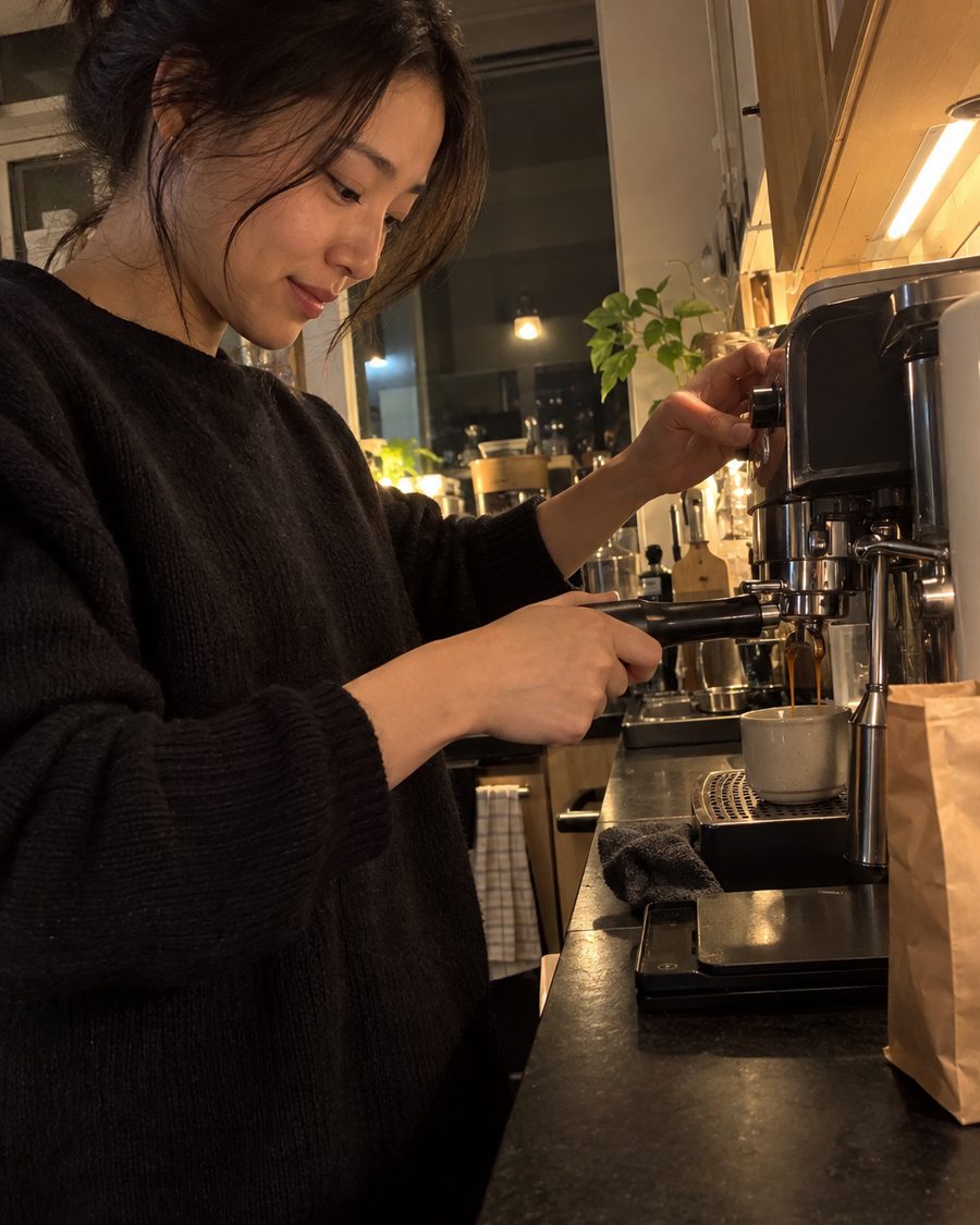 Friends raising coffee cups while someone takes their photo